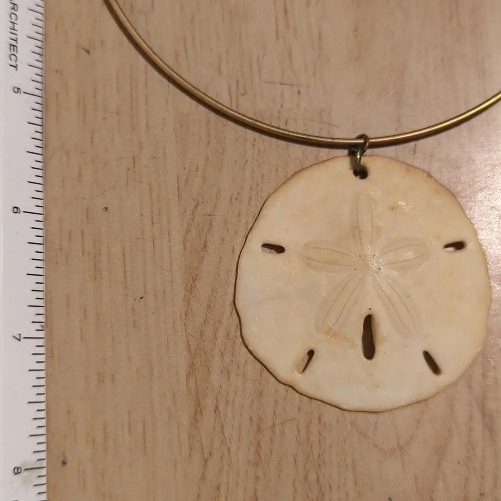 Unique Vintage Sand Dollar Choker - Picture 5 of 5